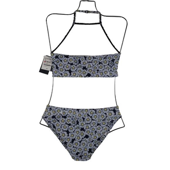 Melrose and Market Navy Peacoat Daisy Bikini Summer Poolside Girls 16 NWT - Picture 3 of 6